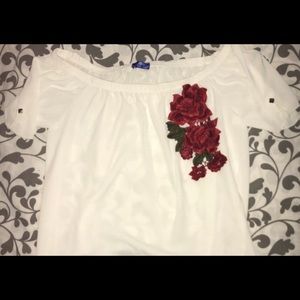 Off the shoulder shirt